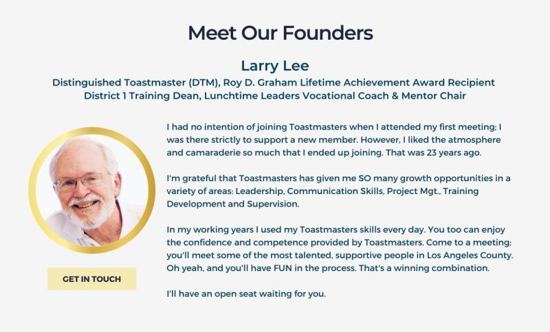 Meet Our Founders - Larry Lee